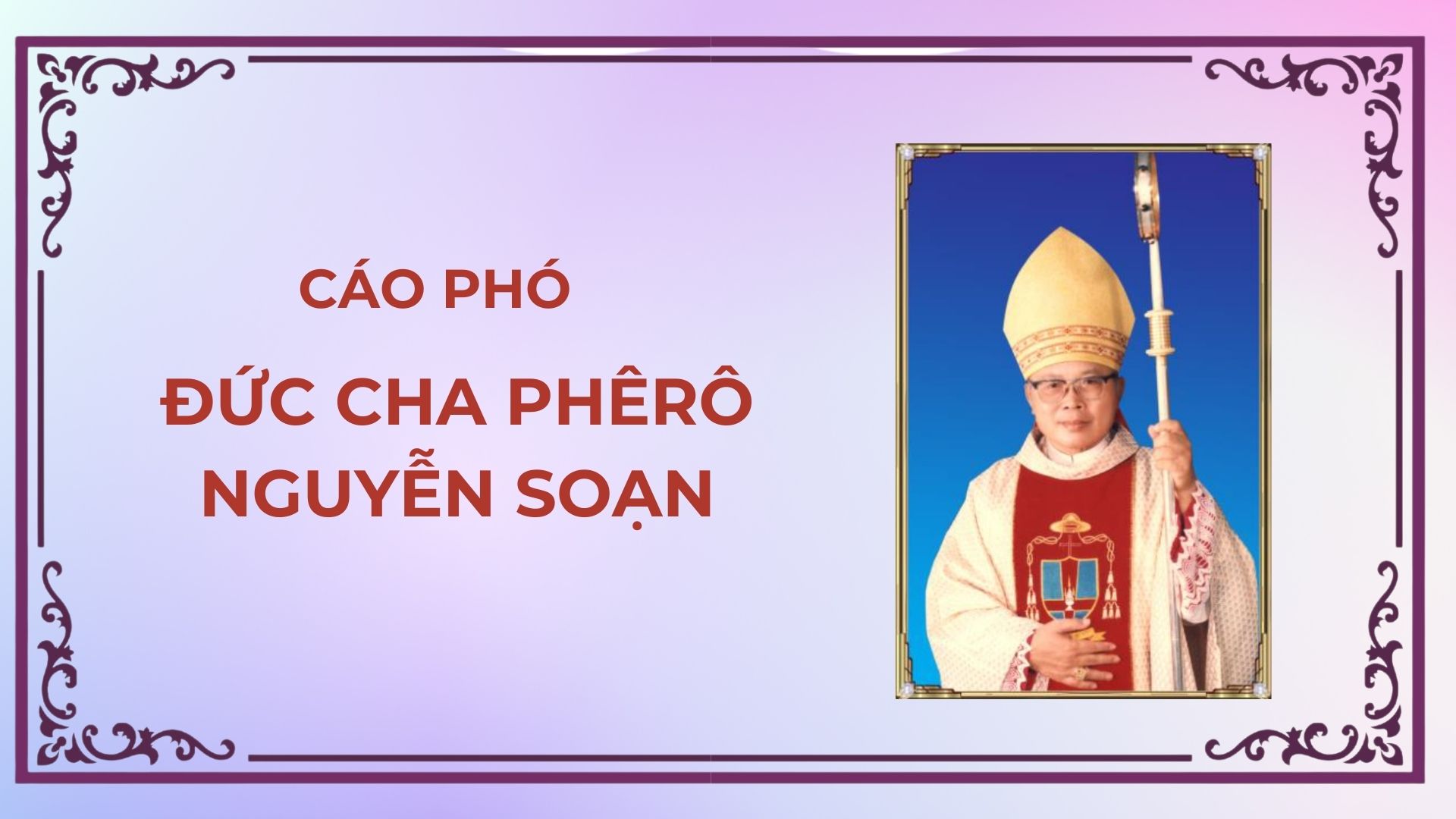 Hình ảnh Đức Cha Phêrô Cao